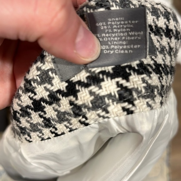 Ann Taylor Black White Houndstooth Wool Blend Pencil Skirt 8 - Picture 5 of 5